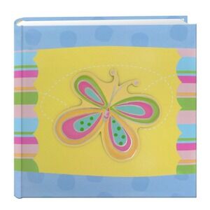 EZ Load 12"x12" Acid‎ Free Memory Book- 20 Top Load Pages -Butterfly Photo Album